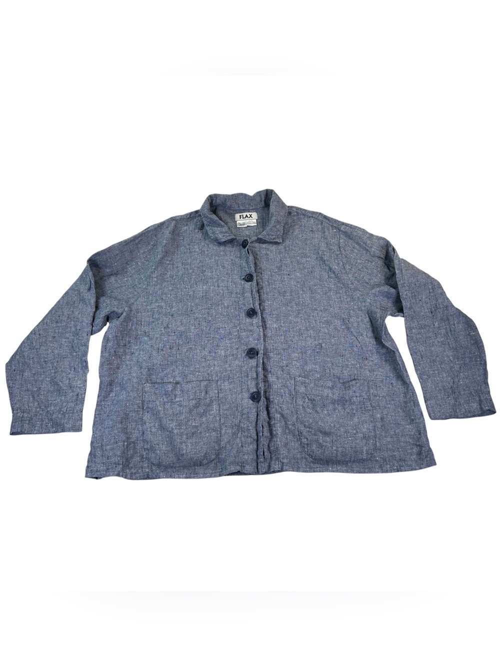Vintage FLAX by Jeanne Engelhart Linen Jacket Women’s Large Lagenlook